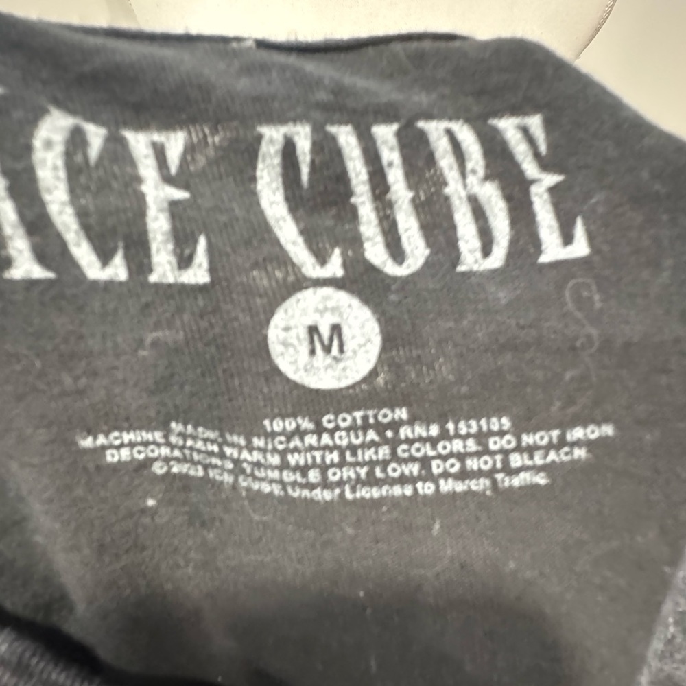 Ice Cube Graphic Black T-Shirt - Picture 4 of 5